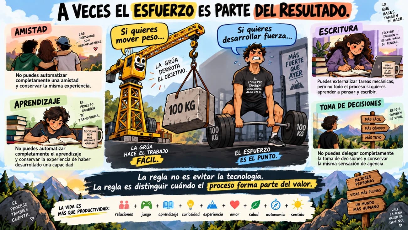A veces el esfuerzo es parte del resultado